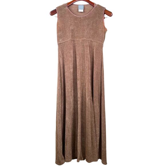 Vintage Womens Dress Sz S Forest Fairy Sparkle Glitter Stretchy Holiday Boho - Picture 1 of 14